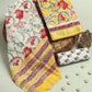 Hand Block Printed Maheshwari Silk Suit with Maheshwari Silk Dupatta