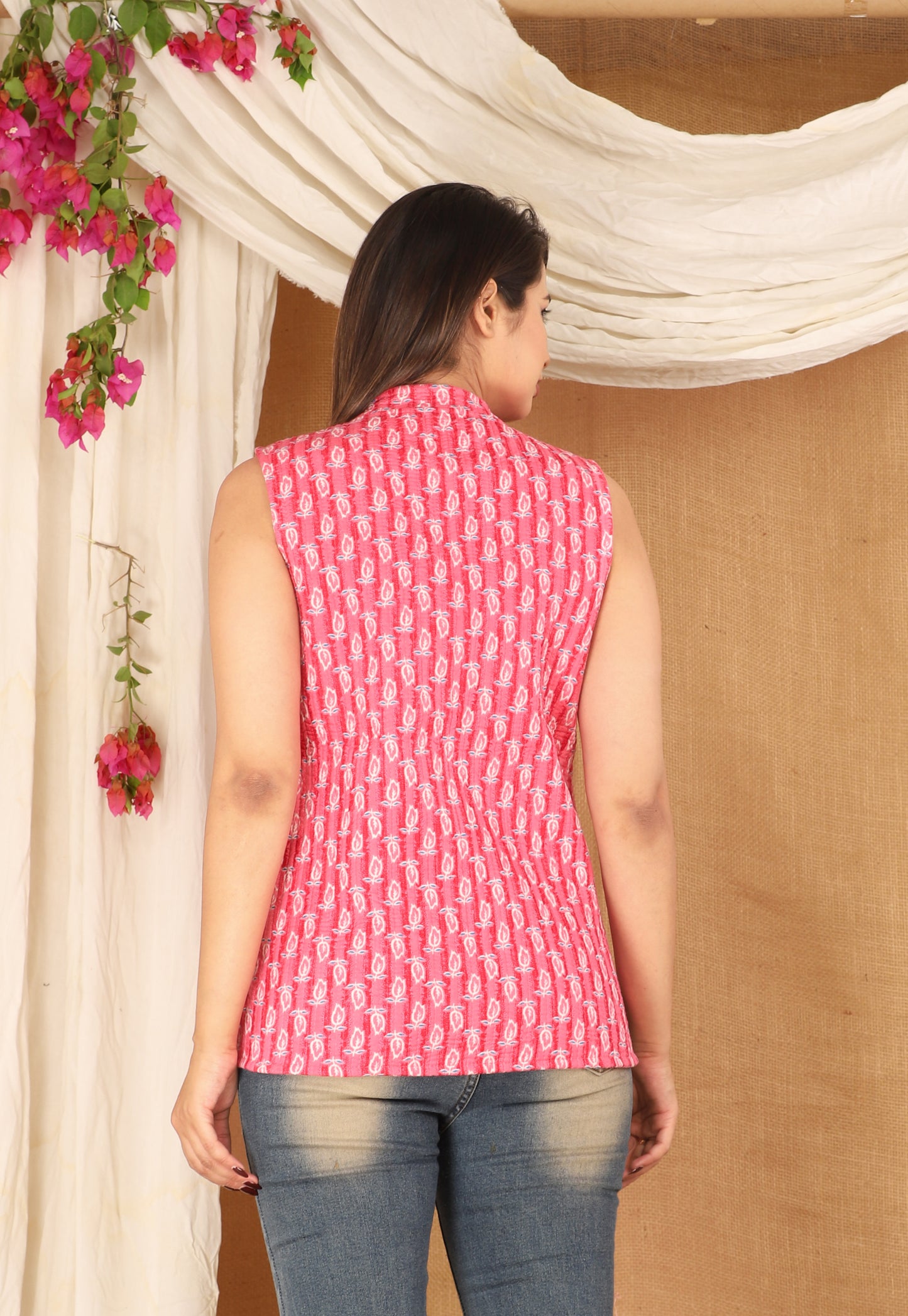 New Launch Jaipuri Reversible Quilted Cotton Sleeveless Jackets
