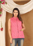 New Launch Jaipuri Reversible Quilted Cotton Sleeveless Jackets