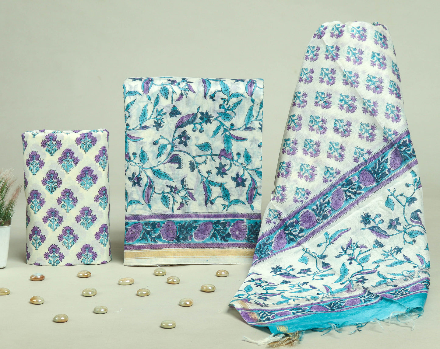 Beautiful Chanderi Silk Suits with Chanderi Silk Dupatta