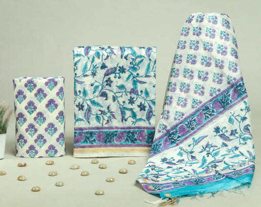 Beautiful Chanderi Silk Suits with Chanderi Silk Dupatta