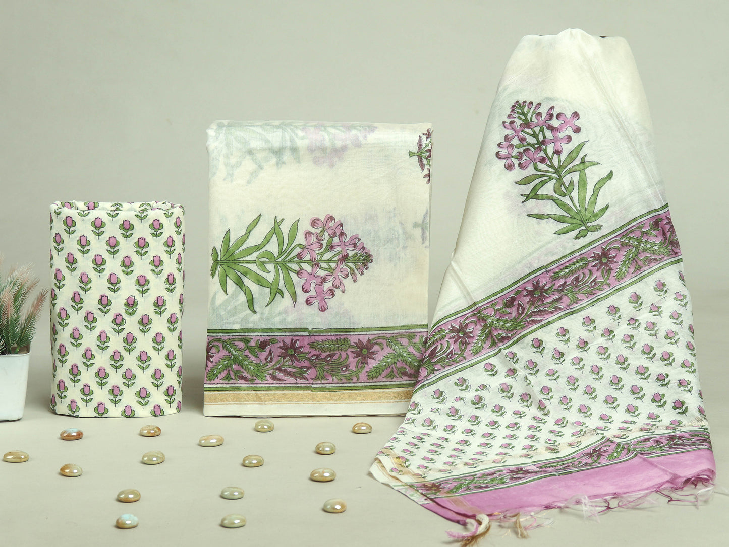 Beautiful Chanderi Silk Suits with Chanderi Silk Dupatta