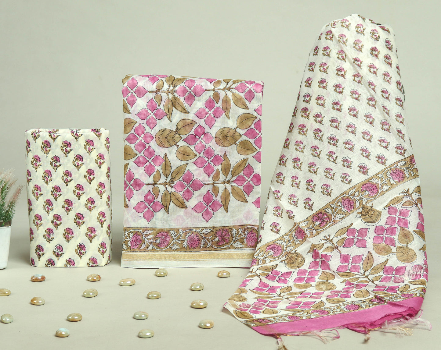 Beautiful Chanderi Silk Suits with Chanderi Silk Dupatta