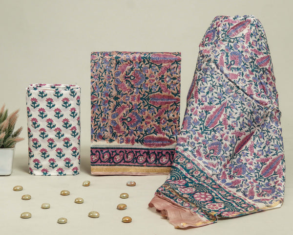 Beautiful Chanderi Silk Suits with Chanderi Silk Dupatta