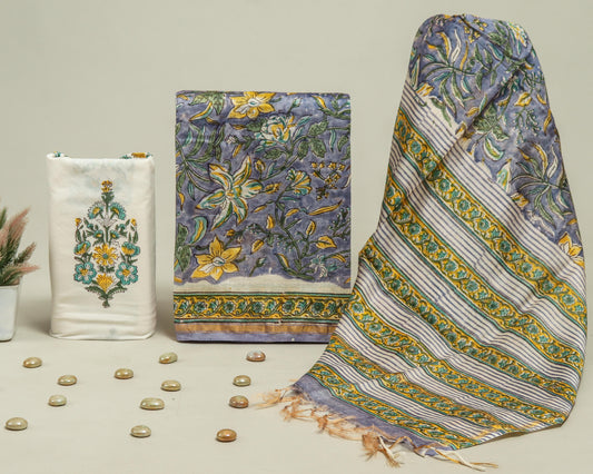 Beautiful Chanderi Silk Suits with Chanderi Silk Dupatta