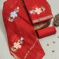 Hand Painted Maheshwari Silk Suit with Maheshwari Silk Dupatta