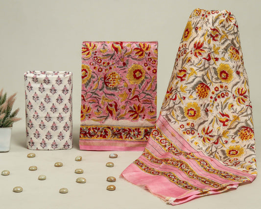 Beautiful Chanderi Silk Suits with Chanderi Silk Dupatta