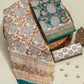 HAND BLOCK Printed Maheshwari Silk Suit with Maheshwari Silk Dupatta