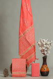 (SALE) Hand Block Printed Chanderi Silk Suits with Chanderi Silk Dupatta