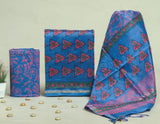 Beautiful Discharge Chanderi Silk Suits with Chanderi Silk Dupatta