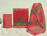 Beautiful Discharge Chanderi Silk Suits with Chanderi Silk Dupatta