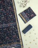 JAHOTA PRINTED MAHESHWARI SILK SUIT WITH MAHESHWARI SILK DUPATTA
