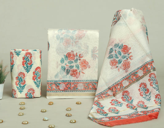 Beautiful Chanderi Silk Suits with Chanderi Silk Dupatta