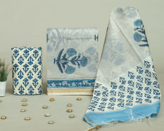 Beautiful Chanderi Silk Suits with Chanderi Silk Dupatta