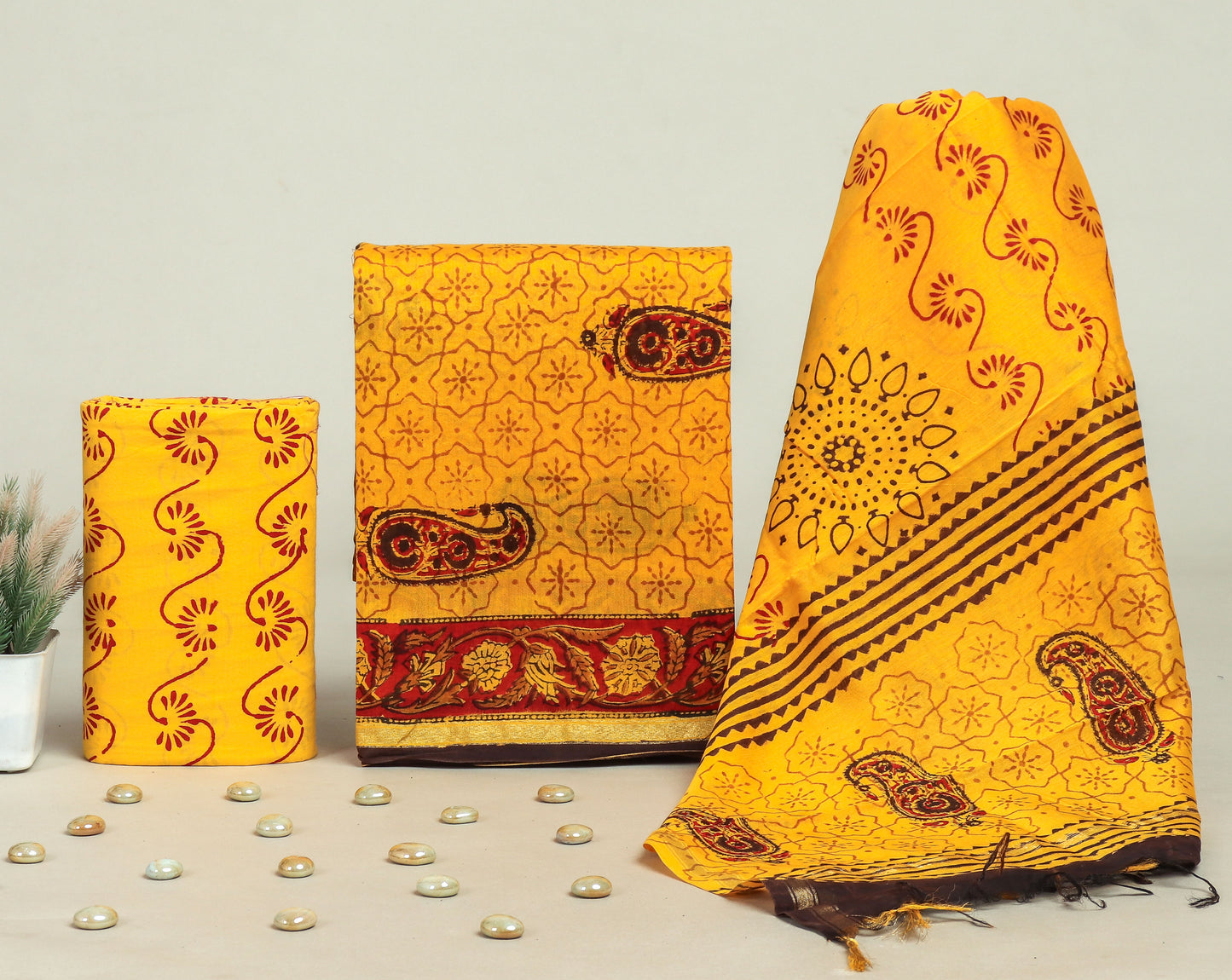 Beautiful Chanderi Silk Suits with Chanderi Silk Dupatta