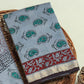 Hand Block Printed Maheshwari Silk Suit with Maheshwari Silk Dupatta