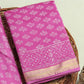 Hand Block Printed Maheshwari Silk Suit with Maheshwari Silk Dupatta