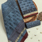 Hand Block Printed Maheshwari Silk Suit with Maheshwari Silk Dupatta