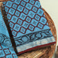 Hand Block Printed Maheshwari Silk Suit with Maheshwari Silk Dupatta