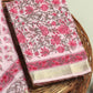 Hand Block Printed Maheshwari Silk Suit with Maheshwari Silk Dupatta