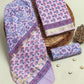 Hand Block Printed Maheshwari Silk Suit with Maheshwari Silk Dupatta