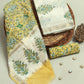 Hand Block Printed Maheshwari Silk Suit with Maheshwari Silk Dupatta