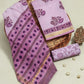 Hand Block Printed Maheshwari Silk Suit with Maheshwari Silk Dupatta