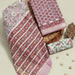 Hand Block Printed Maheshwari Silk Suit with Maheshwari Silk Dupatta