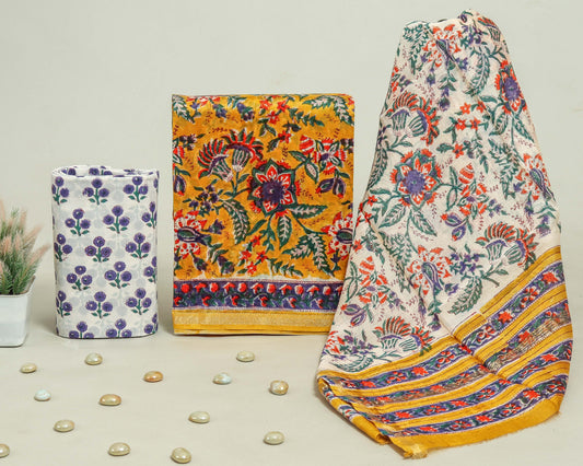 Beautiful Chanderi Silk Suits with Chanderi Silk Dupatta