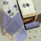 Hand Block Printed Maheshwari Silk Suit with Maheshwari Silk Dupatta
