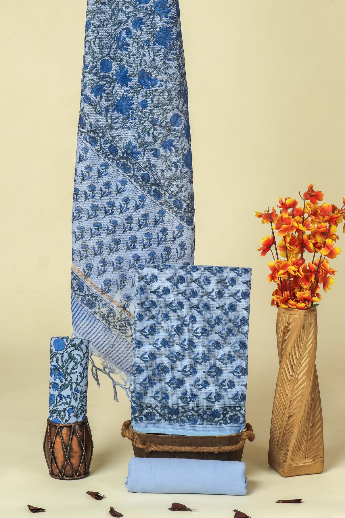 PURE KOTA DORIA SUIT WITH PURE KOTA DORIA DUPATTA WITH  LINING