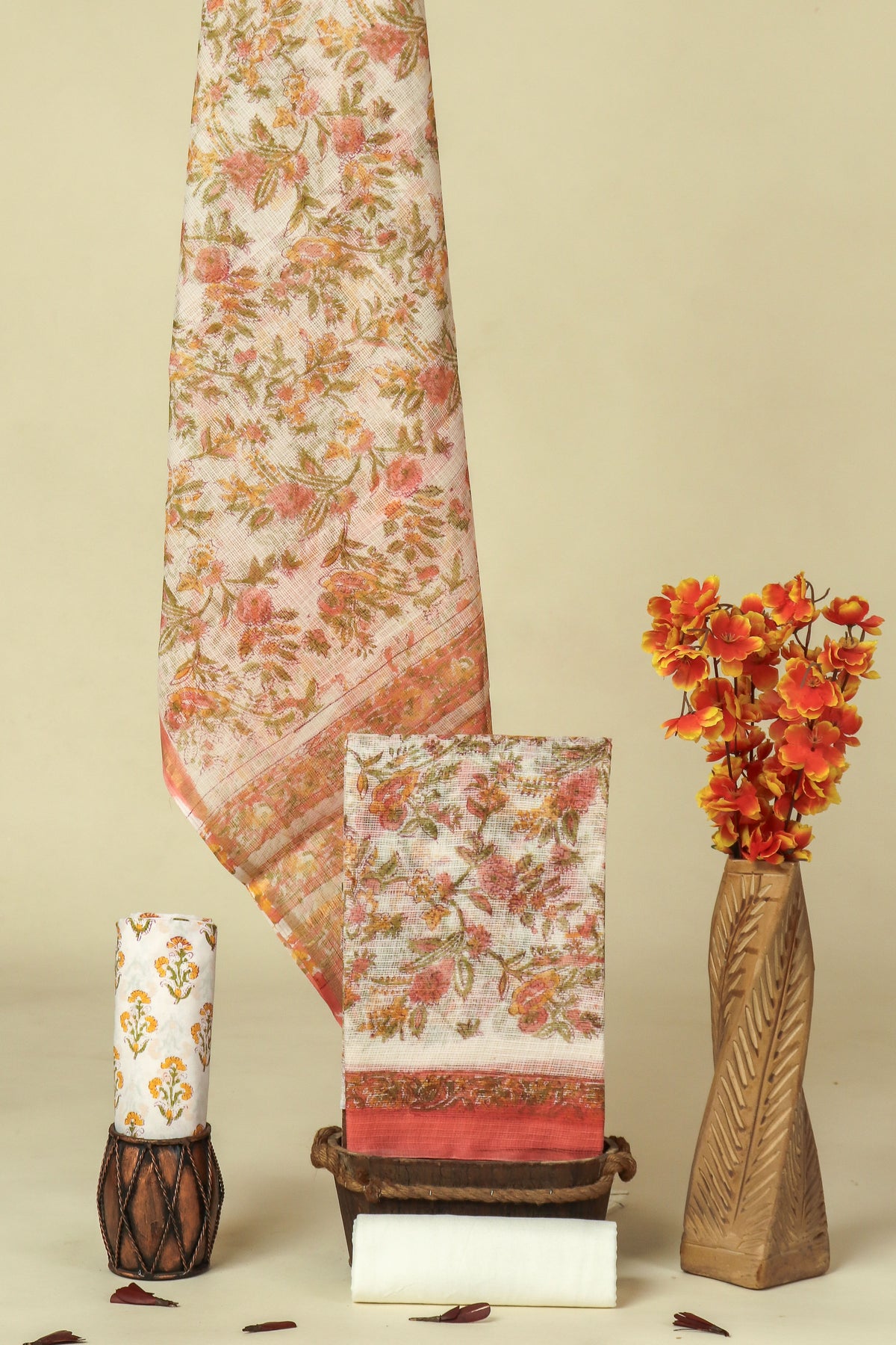PURE KOTA DORIA SUIT WITH PURE KOTA DORIA DUPATTA WITH LINING