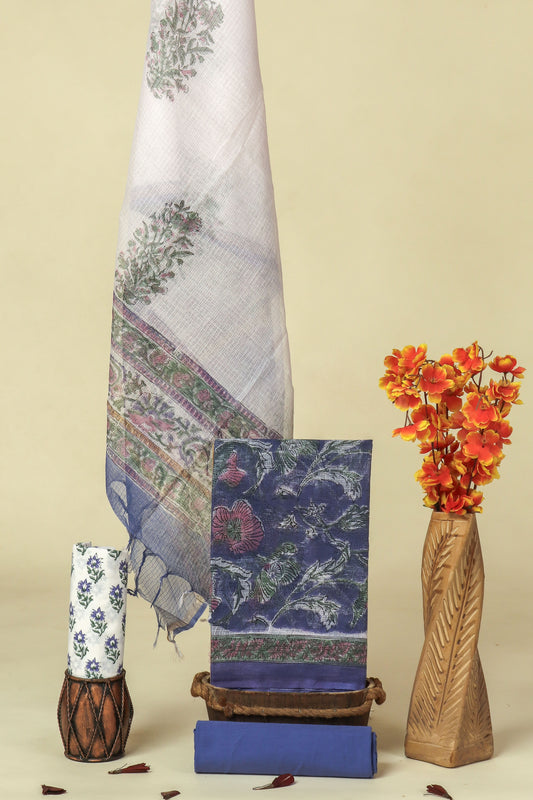 PURE KOTA DORIA SUIT WITH PURE KOTA DORIA DUPATTA WITH LINING