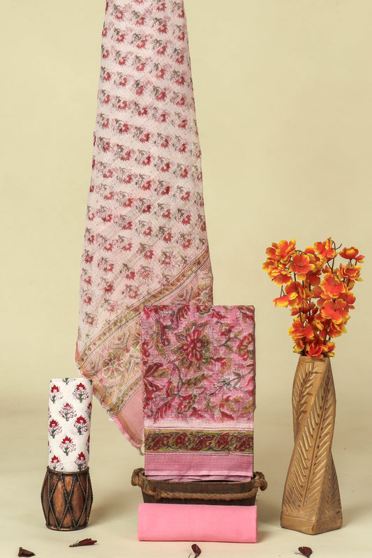 PURE KOTA DORIA SUIT WITH PURE KOTA DORIA DUPATTA WITH LINING