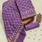 Hand Block Printed Maheshwari Silk Suit with Maheshwari Silk Dupatta