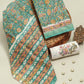 Hand Block Printed Maheshwari Silk Suit with Maheshwari Silk Dupatta