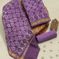 Hand Block Printed Maheshwari Silk Suit with Maheshwari Silk Dupatta