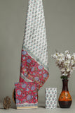 Hand Block Printed Chanderi Silk Suits with Chanderi Silk Dupatta