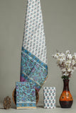 Hand Block Printed Chanderi Silk Suits with Chanderi Silk Dupatta