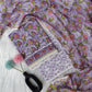Hand Printed Chanderi Silk Suits with Chanderi Silk Dupatta
