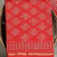 Cherry Red Chanderi Silk Suits with Chanderi Silk Dupatta