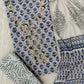 (SALE) FLORAL PRINTED COTTON GOTA PATTI SUIT WITH CHIFFON DUPATTA