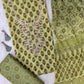 FLORAL PRINTED COTTON GOTA PATTI SUIT WITH CHIFFON DUPATTA
