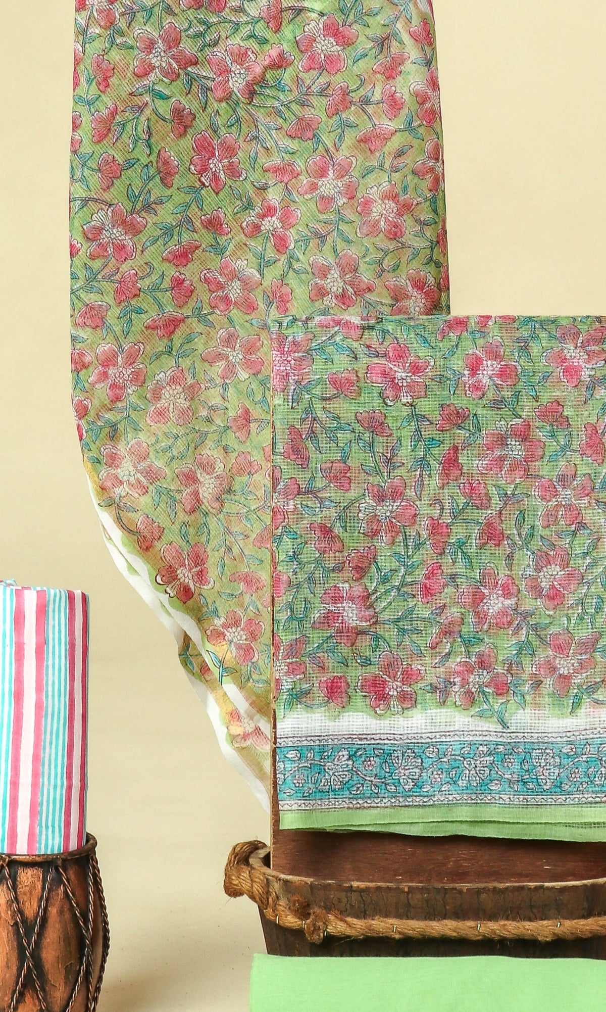 PURE KOTA DORIA SUIT WITH PURE KOTA DORIA DUPATTA WITH   (WITH LINING)