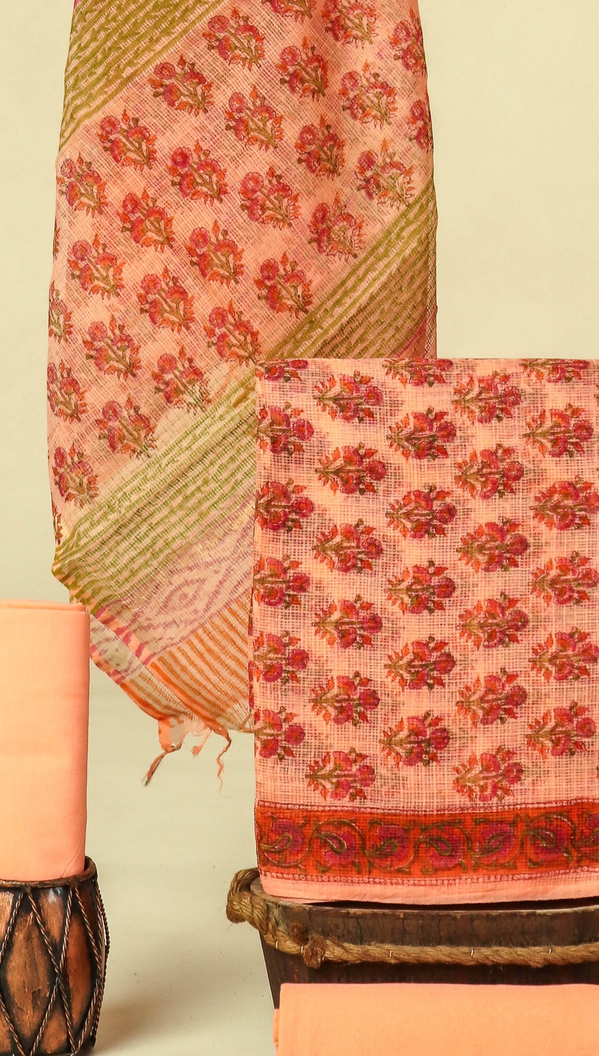 PURE KOTA DORIA SUIT WITH PURE KOTA DORIA DUPATTA WITH   (WITH LINING)