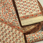 Hand Block Printed Maheshwari Silk Suit with Maheshwari Silk Dupatta