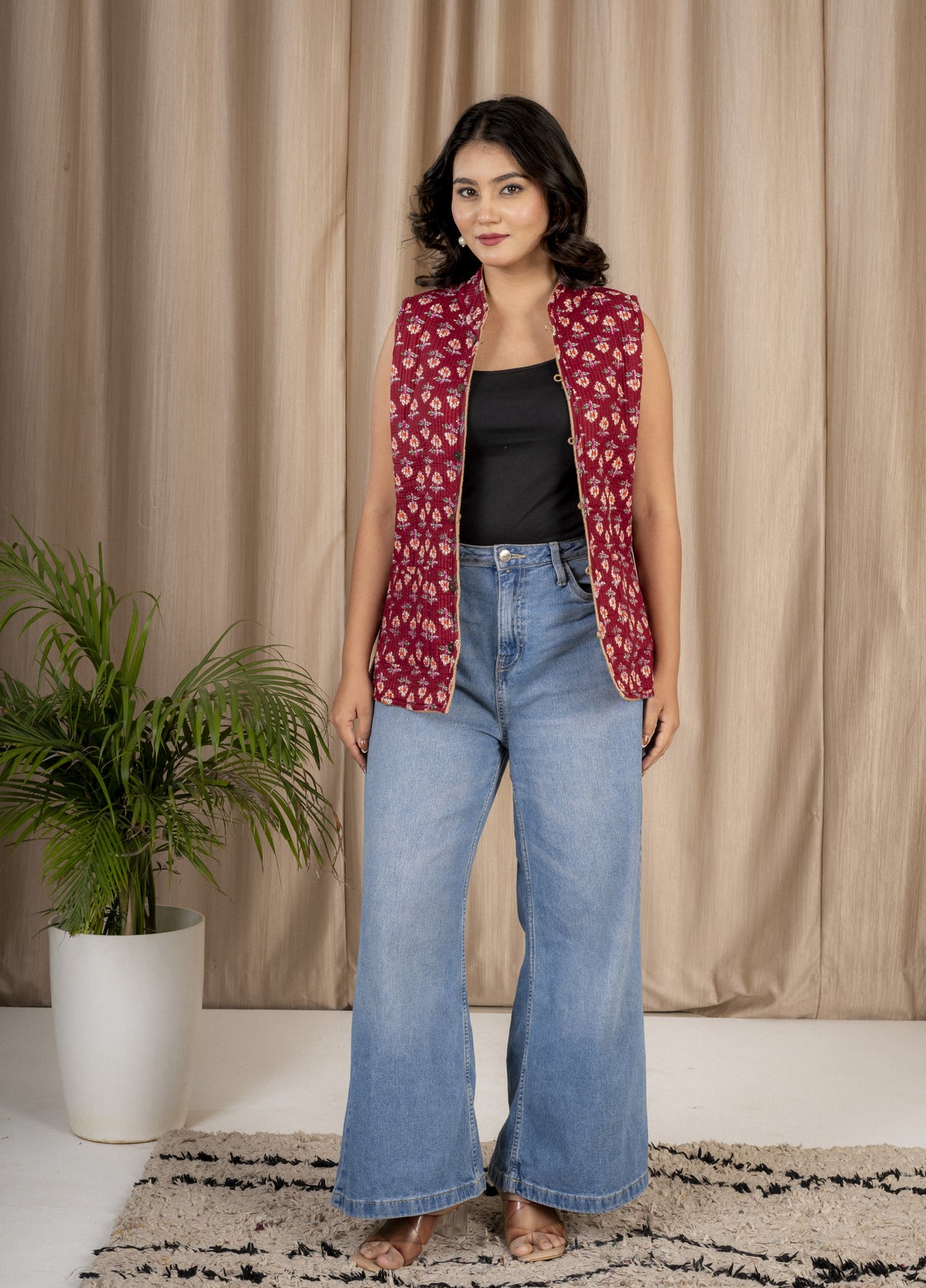 Reversible Quilted Sleeveless Jacket
