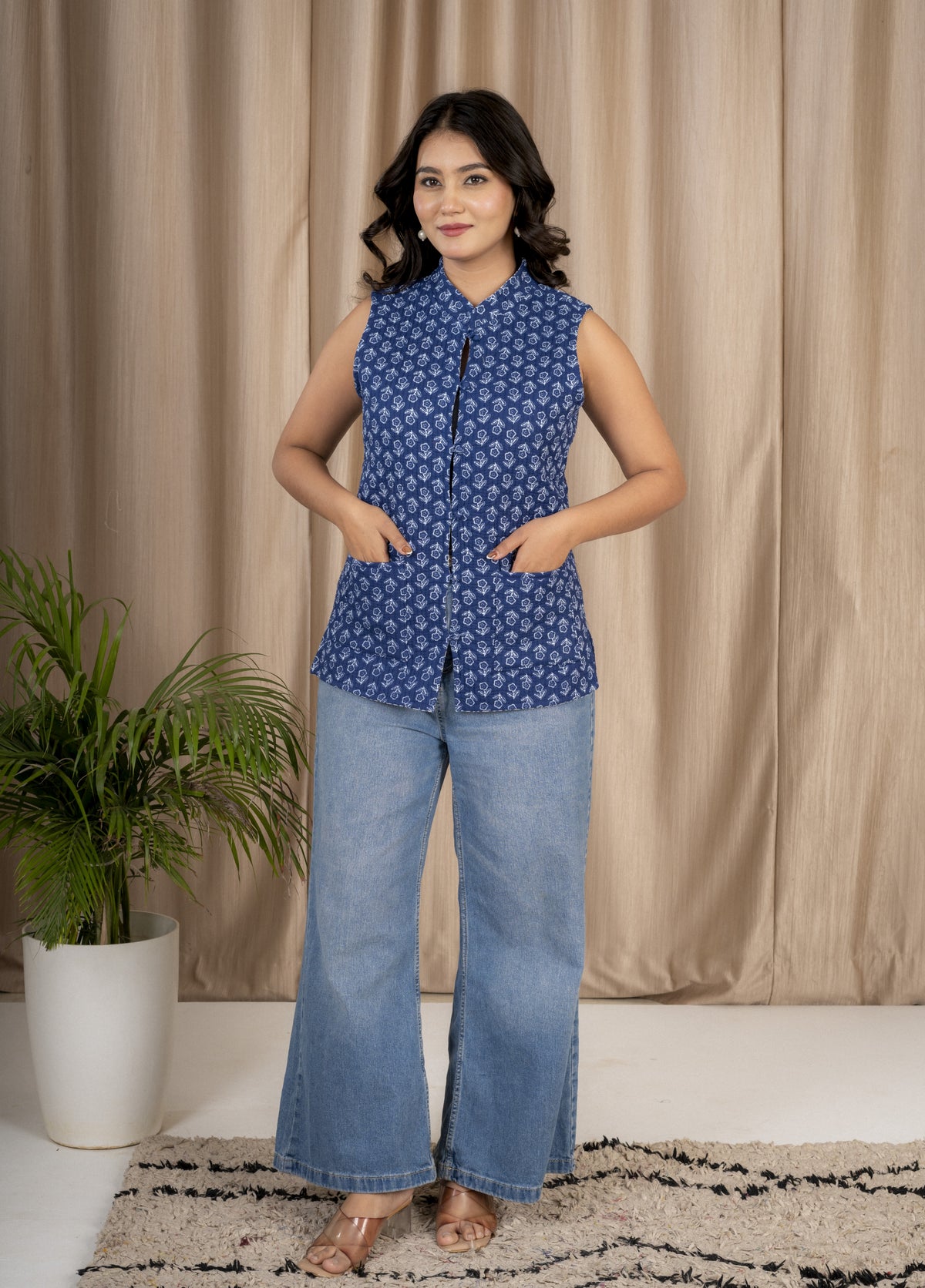 Reversible Quilted Sleeveless Jacket