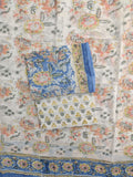 Hand Block Printed Georgette Suit with Georgette Dupatta