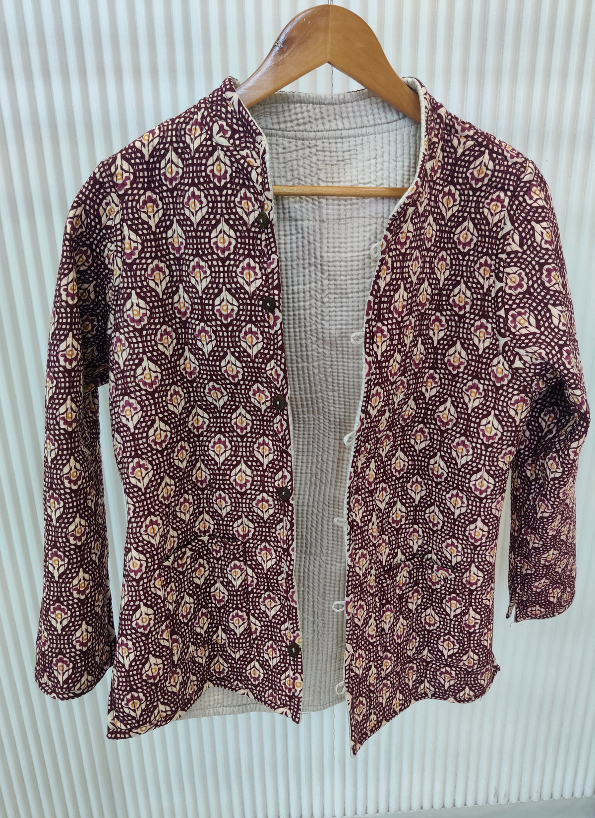 Reversible Quilted Full Sleeves Jacket